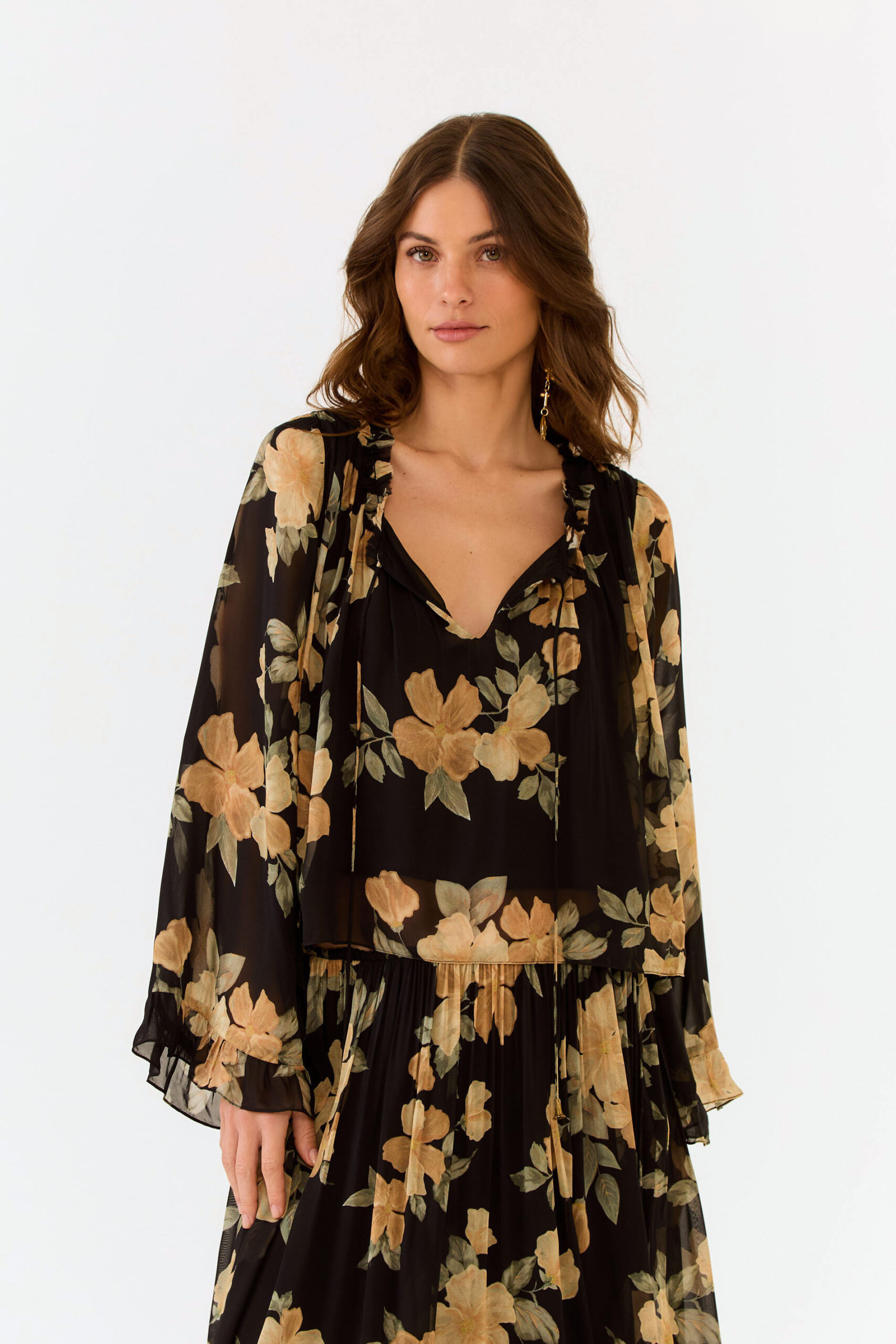 BLUSA GGT ESTAMPA SUNSET PRETO