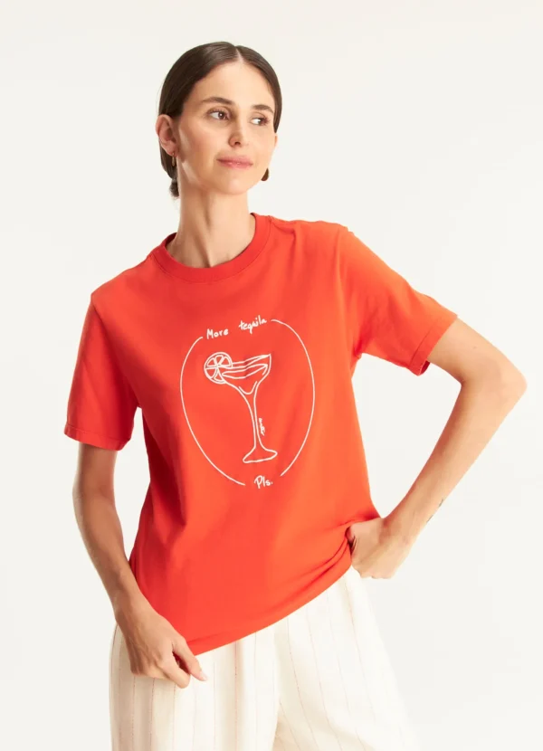 T-SHIRT CLASSIC MORE TEQUILA VERMELHO VIVA